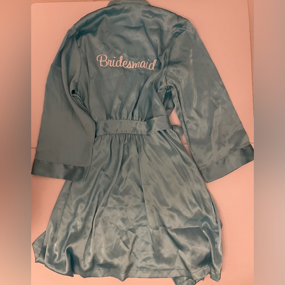 Bridesmaid Robe XL Tiffany Blue Color